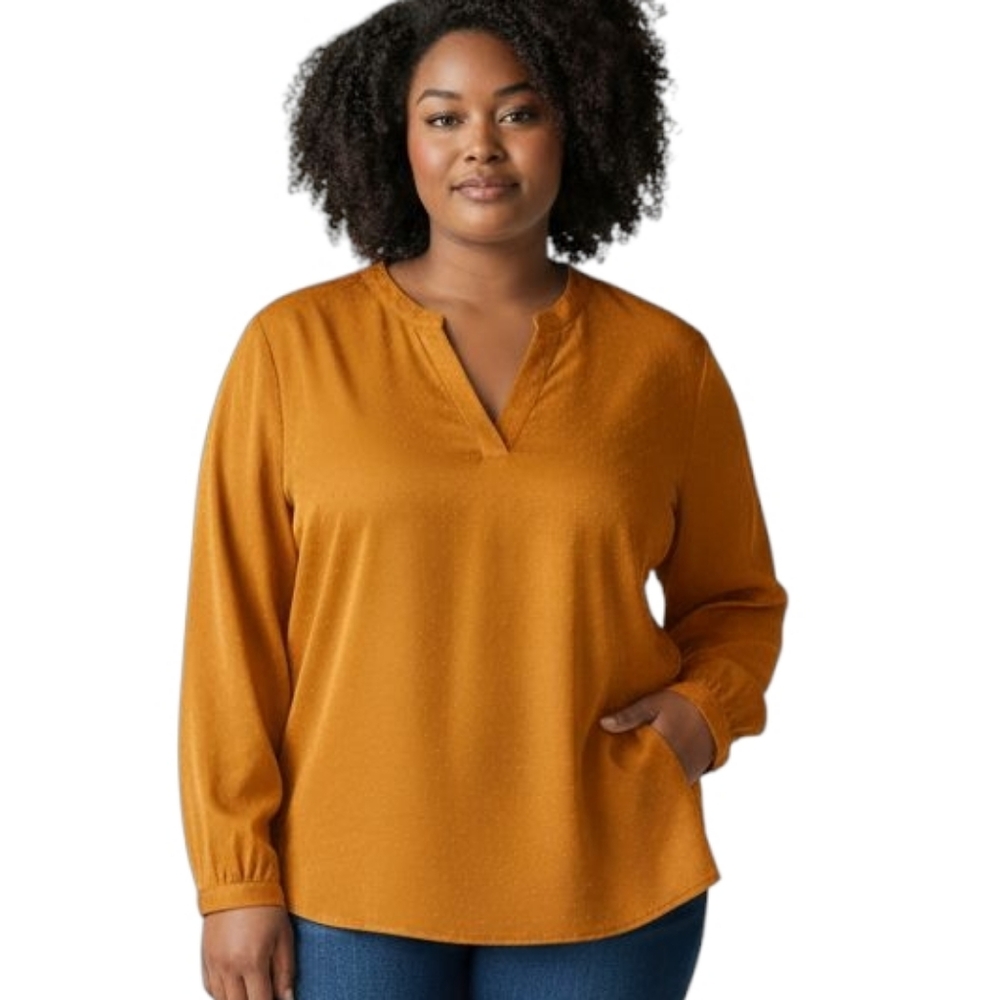 Skies Are Blue V-Neck Blouse